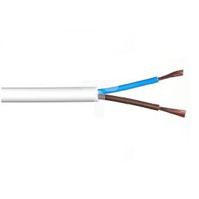 Przewód warsztatowy H05VV-F (OWY) 2x4 biały /100m/