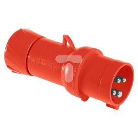 Przemysłowa wtyczka przenośna, prosta, 16A, 3p+E, 380...415 V AC, IP 44 PKX16M434
