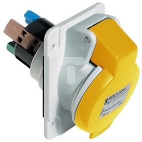 Gniazdo przemysłowe, kątowe, 16A, 2p+E, 100...130 V AC, IP 44 PKY16F413