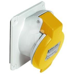 Gniazdo przemysłowe, kątowe, 2p+E, 16A, 100...130 V AC, IP 44 PKF16F413