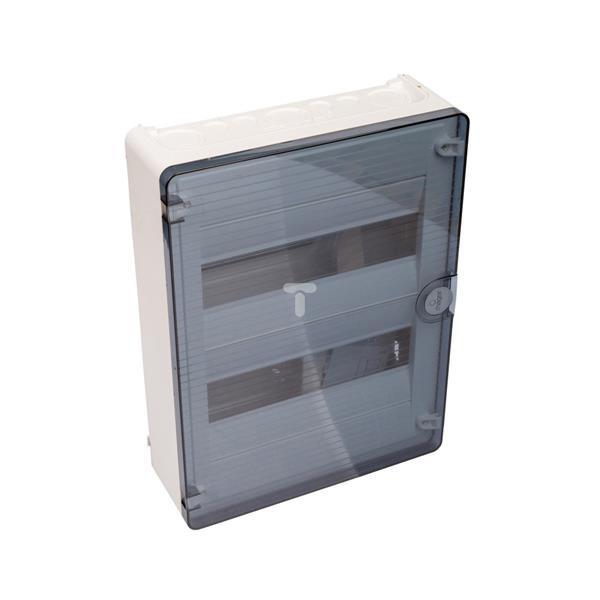 Rozdzielnica modułowa 2x12 natynkowa IP40 Golf (drzwi transparentne) VS212TD