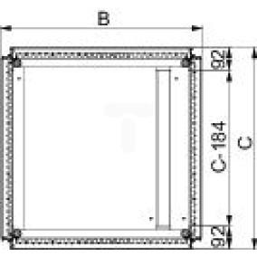 Spacial SF przepust kablowy pojedynczy, zatrzaskowy, 1000x800mm NSYEC1081