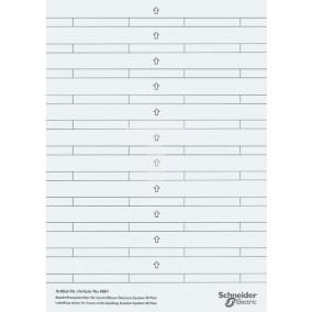 Etykiety do ramek M-Plan z polami opisowymi, biel polarna/srebrny, M-Plan MTN486100