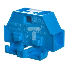 Złączka 4-przewodowa 1,5mm2 niebieska z mocowaniem śrubowym 260-334 /50szt./