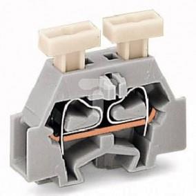 Złączka 2-przewodowa końcowa 2,5mm2 szerokość 6mm szara 261-321/341-000 /50szt./