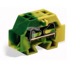 Złączka 4-przewodowa końcowa 4mm2 szerokość 12mm żółto-zielona 262-357