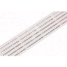 Pasek ciągły szerokość 6mm 5-torowy biały 210-833