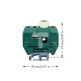 Złączka bezpiecznikowa 10mm2 szara bez wskaźnika uszkodzenia 400-416/416-299