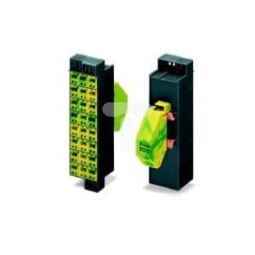 Blok jednopotencjałowy 48x2,5mm2 1 złączka zasilająca żółto-zielona 726-621