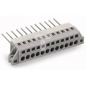 Listwa zaciskowa przepustowa 8-biegunowa szara raster 5mm 731-138/048-000