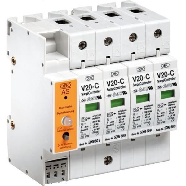 Ogranicznik przepięć C 2P 20kA 1,3kV V20-C/2+AS-280 5096375