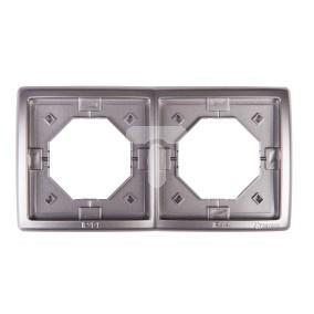 Simon Basic Standard Ramka hermetyczna podwójna z uszczelką IP44 stal inox BMR2B/21 WMYZ-04221x-J013