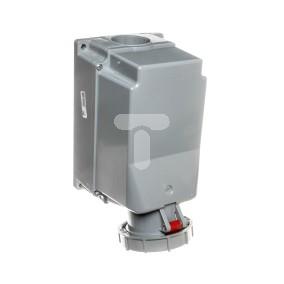 Gniazdo stałe 5P 125A 400V czerwone IP67 bez dławika 145-6p