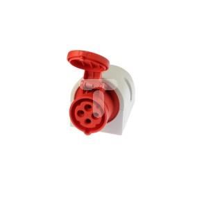 Gniazdo stałe 4P 16A 400V czerwone IP44 114-6
