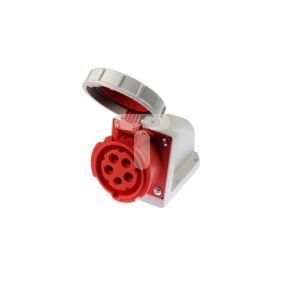 Gniazdo stałe 5P 16A 400V czerwone IP67 1152-6