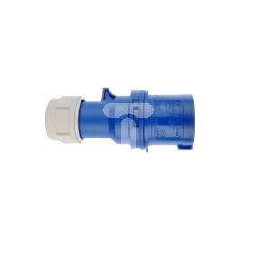 Wtyczka przenośna 16A 3P 230V niebieska IP44 013-6