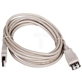 Przedłużacz szary USB A /M - USB A /Ż s/USB 2.0 AK-300202-030-E 3m