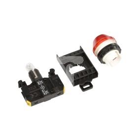 Lampka sygnalizacyjna 22mm czerwona 230V AC żarówka ST22-LC-230-BA9S\.