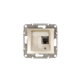 Sedna Gniazdo komputerowe pojedyncze RJ45 kat.5e UTP satynowe SDN4300168