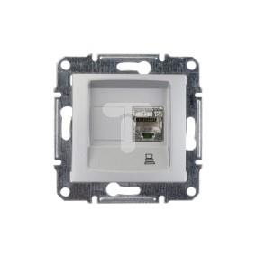 Sedna Gniazdo komputerowe pojedyncze RJ45 kat.5e FTP aluminium SDN4500160