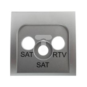 Simon Classic Pokrywa gniazda antenowego RTV/SAT/SAT aluminium metalizowane MAS2P/26 WMCA-P92xxx-D013