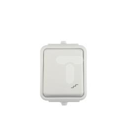Cedar Łącznik schodowy hermetyczny IP44 10A biały WNt-600C WNT600C01