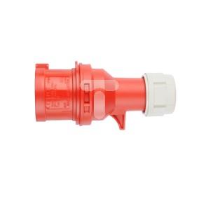 Wtyczka przenośna 16A 4P 400V czerwona IP44 014-6