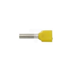 Końcówka tulejkowa izolowana HI 2X1/10 żółta E08KH-02020101001 (500szt.)