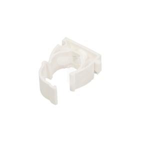 Uchwyt zamknięty do rur 18mm biały UZ 18 10182 /100szt./