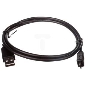 Kabel USB 1m czarny USB A/M wtyk - microUSB B/M wtyk s/USB 2.0 AK-300110-010-S