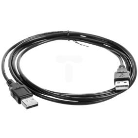 Kabel połączeniowy USB 2.0  Typ USB A/USB A, M/M czarny 1,8m AK-300100-018-S