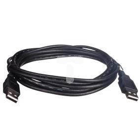 Kabel połączeniowy USB 2.0  Typ USB A/USB A, M/M czarny 3m AK-300100-030-S