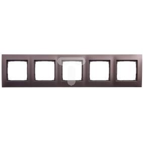 Simon 54 Premium Ramka pięciokrotna uniwersalna brąz mat DR5/46 WMDZ-0150xx-046