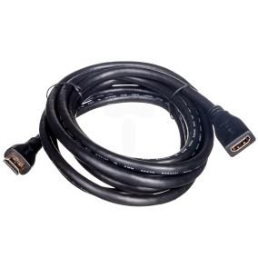 Kabel przedłużający HDMI Highspeed 1.4 z Eth. GOLD Typ HDMI A/HDMI A, M/Ż czarny 3m AK-330201-030-S