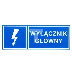 Tabliczka /znak informacyjny/ TZI 37x105S 'WYL.GL.' E04TZ-01041210200