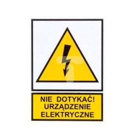 Tabliczka /znak ostrzegawczy/ TZO 52X74P N.D.U.E. E04TZ-01012110100 /10szt./