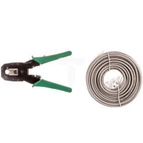 Zaciskarka złącz RJ45 /+25m UTP +10szt. RJ45/ 04426