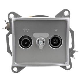 DOMO Gniazdo RTV przelotowe srebrne 011320043 24863