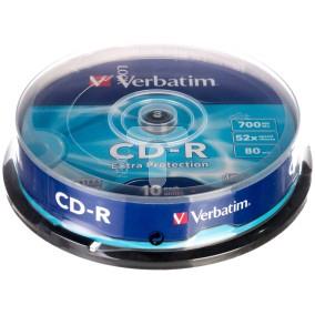 Płyta CD-R VERBATIM 700MB x52 EXTRA PROT /CAKE 10szt./