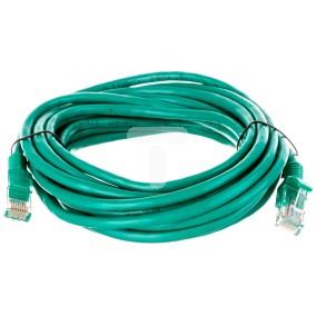 Kabel krosowy patchcord U/UTP kat.5e CCA zielony 5m 04726