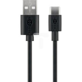Przewód FastCharge max.3A USB 2.0 HighSpeed USB-C - USB-A 2m 59122