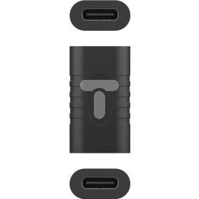 Adapter USB 3.0 Superspeed USB-C >  USB-C czarny 45401