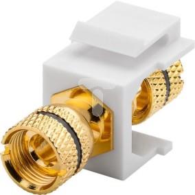 Keystone moduł głośnika - zacisk biegunowy czarny 79476