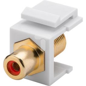 Keystone moduł Cinch/RCA - gniazdo Cinch czerwone > gniazdo F 79702