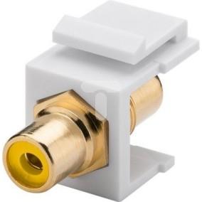 Keystone moduł Cinch/RCA - gniazdo Cinch żółte > gniazdo Cinch 79672