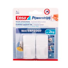 Haczyk samoprzylepny POWERSTRIPS WATERPROOF prostokątny biały 59701-00004-00 /2szt./