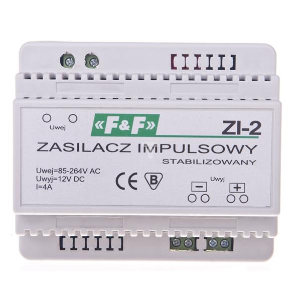 Zasilacz impulsowy 230VAC/12VDC 50W 4A ZI-2