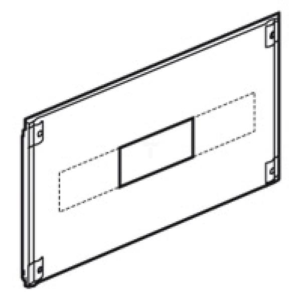 Osłona metalowa z wycięciem dla aparatury modułowej 575x200mm 020801