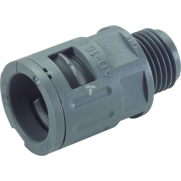 Dławnica do węża osłonowego M50 IP68 SILVYN KLICK-GM 50x1,5 szara 55501090