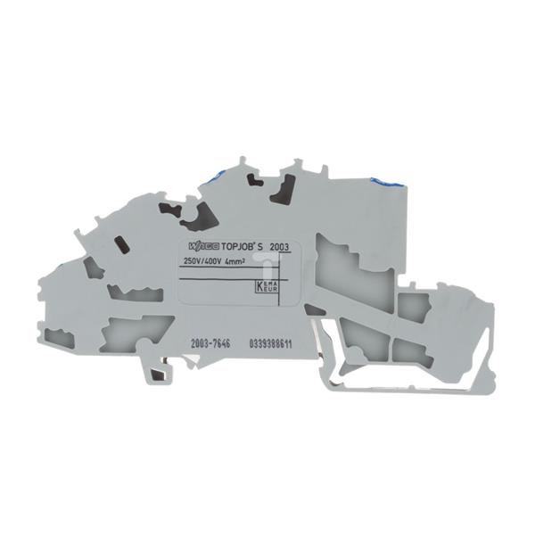 Złączka szynowa 3-pietrowa 4mm2 N/L/PE szara TOPJOBS 2003-7646